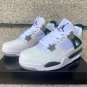 Air Jordan 4 White Oxidized Green Neutral Grey