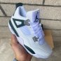 Air Jordan 4 White Oxidized Green Neutral Grey