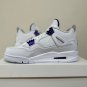 Air Jordan 4 White University Purple