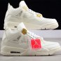 AIR JORDAN 4 WMNS SAIL WHITEGOLDGREY