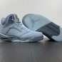 Air Jordan 5 &acirc;��Bluebird&acirc;�� Photo BlueGrey-Metallic Silver-White