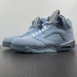 Air Jordan 5 Bluebird Photo Blue Grey Metallic Silver White