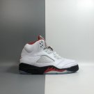 Air Jordan 5 Fire Red 3M Silver Tongue