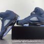 Air Jordan 5 Georgetown Midnight Navy Black Football Grey