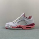 Air Jordan 5 Low WhiteCoral Chalk-Desert Berry-Black