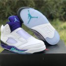 Air Jordan 5 NRG “Fresh Prince” WhiteGrape Ice-Black-New Emerald