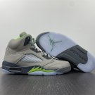 Air Jordan 5 Silver Green Bean Flint Grey