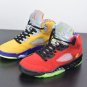 Air Jordan 5 What The Varsity Maize Court Purple Ghost Green Solar Orange