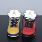 Air Jordan 5 What The Varsity Maize Court Purple Ghost Green Solar Orange