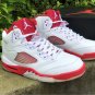 Air Jordan 5 White Pink Foam Gym Red