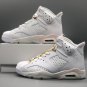 Air Jordan 6 Gold Hoops White Sail Metallic Gold Barely Rose