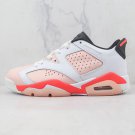 Air Jordan 6 Low GS White Atmosphere Infrared 23 Black