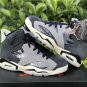 Air Jordan 6 Tech Chrome Black Light Smoke Grey Sail Chrome