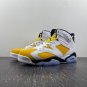 Air Jordan 6 White Yellow Ochre Black
