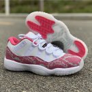 Air Jordan 11 Low ‘Pink Snakeskin’ WhiteWatermelon-Black