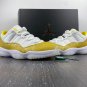 Air Jordan 11 Low &acirc;��Yellow Snakeskin&acirc;�� WhiteTour Yellow-Sail