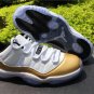 Air Jordan 11 Retro Low &acirc;��Closing Ceremony&acirc;�� WhiteMetallic Gold
