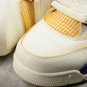 J BALVIN AIR JORDAN 4 RETRO GREYORANGEYELLOWWHITE