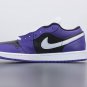 Jordan 1 Low Court Purple Black