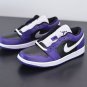 Jordan 1 Low Court Purple Black