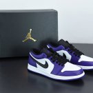 Jordan 1 Low Court Purple White