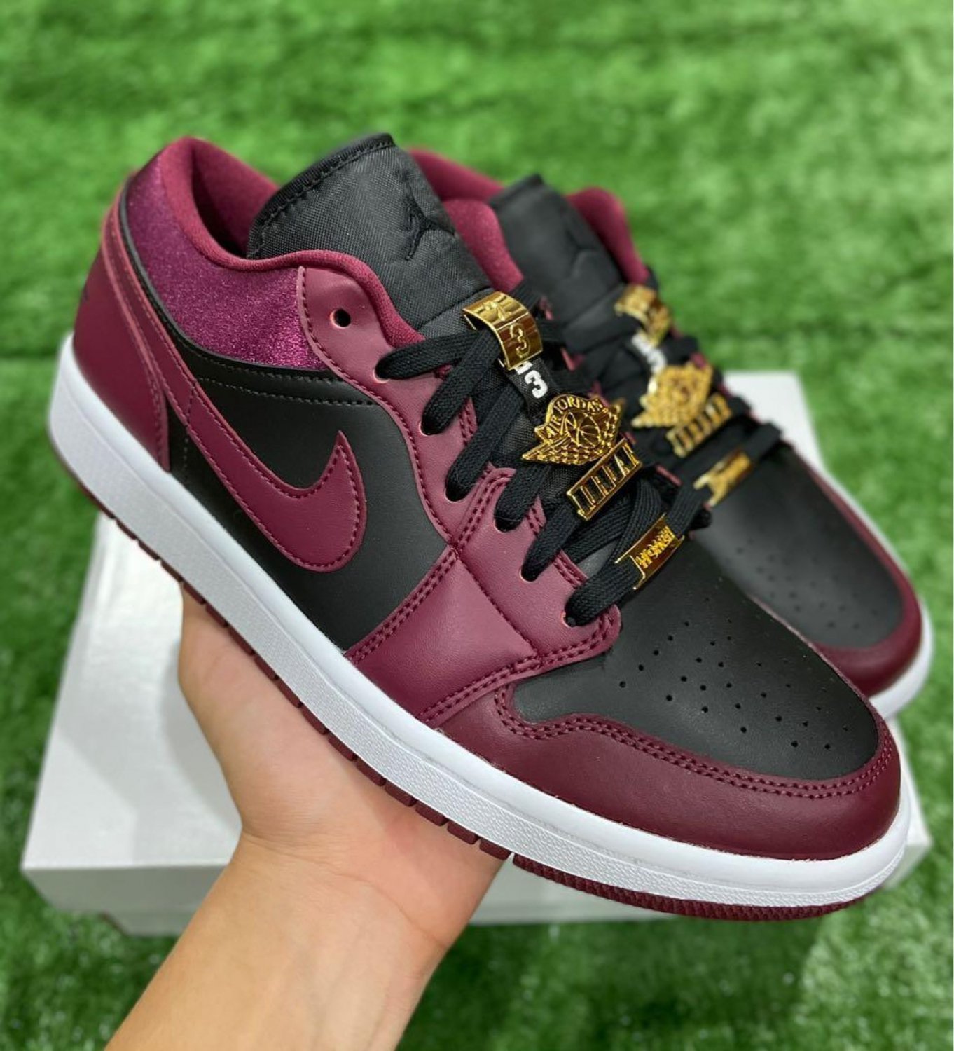 Jordan 1 Low Dark Beetroot Black