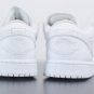 Jordan 1 Low Triple White Tumbled Leather