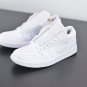 Jordan 1 Low Triple White Tumbled Leather
