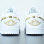 Jordan 1 Low White Metallic Gold