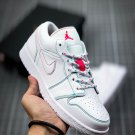 Jordan 1 Low White Green Pink