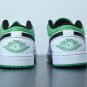 Jordan 1 Low White Lucky Green Black