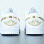 Jordan 1 Low White Metallic Gold