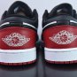 Jordan 1 Low White With Black & Red