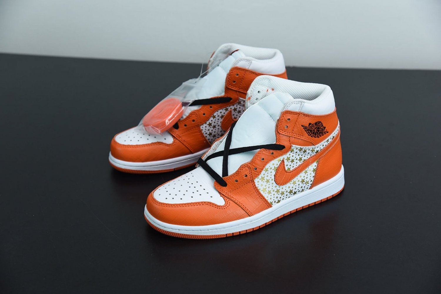 Jordan 1 Retro High Supreme Orange Stars