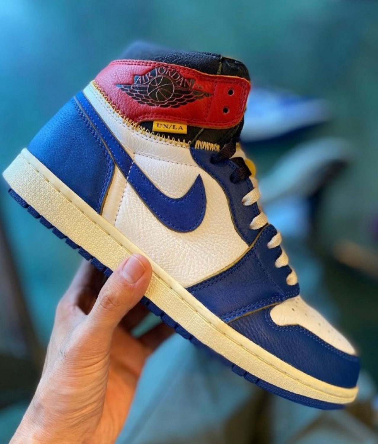 Jordan 1 Retro High Union Los Angeles Blue Toe