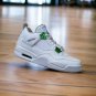 Jordan 4 retro white metallic silver pine