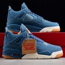 LEVI S X AIR JORDAN 4 RETRO DENIMDENIM-SAIL-GAME RED