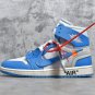Men's Air Jordan 1 Retro High Off-White University Blue UNC Sneakers