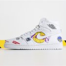 NBA X Air Jordan 1 Retro High OG “White Perforated” Custom
