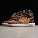 Nike Air Jordan 1 High x Off White x Surgeon Monogram Brown