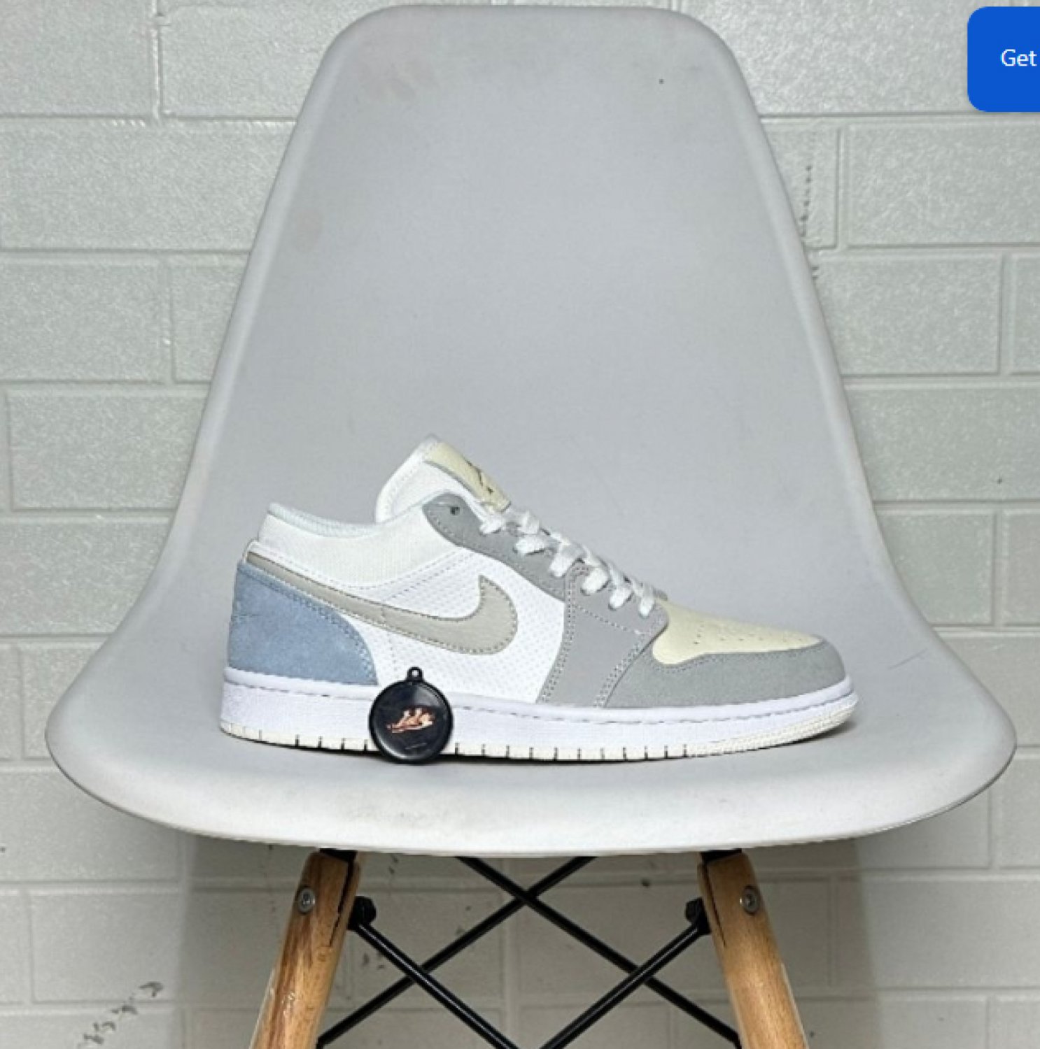 Nike Air Jordan 1 Low Paris White Sky Grey