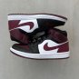 Nike Air Jordan 1 Mid Beetroot Burgundy Fearless Gold Pendants