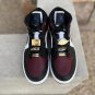 Nike Air Jordan 1 Mid Beetroot Burgundy Fearless Gold Pendants