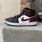Nike Air Jordan 1 Mid Beetroot Burgundy Fearless Gold Pendants