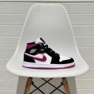 Nike Air Jordan 1 Mid Black Cactus Flower Magenta
