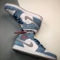 Nike Air Jordan 1 Mid French Blue Fire Red