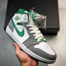 Nike Air Jordan 1 Mid SE White Pine Green Smoke Grey