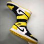 Nike Air Jordan 1 Mid Yellow Toe Black