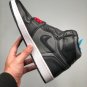 Nike Air Jordan 1 Retro High Black Satin Gym Red