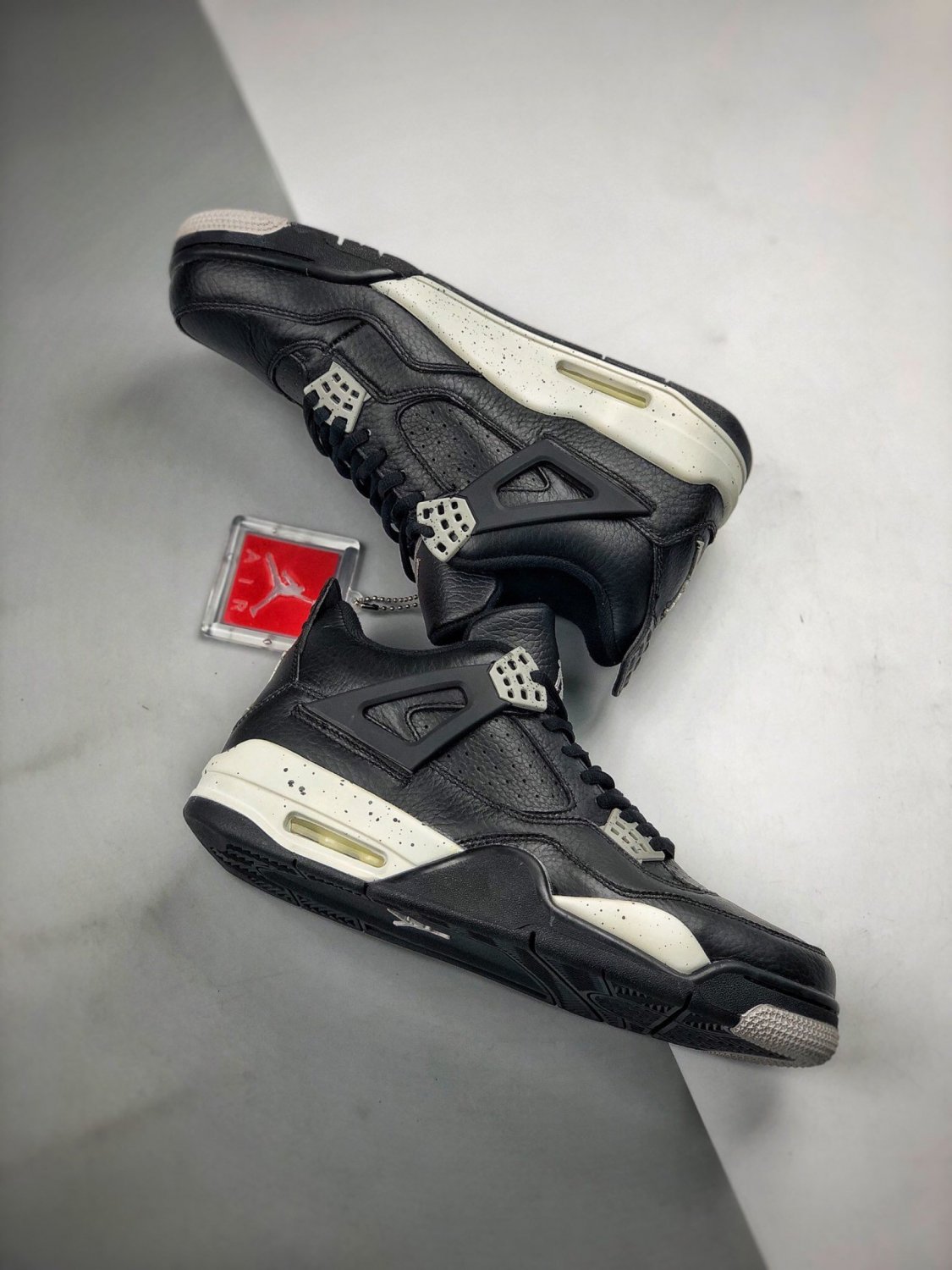 NIKE Air Jordan 4 Retro LS Black Oreo